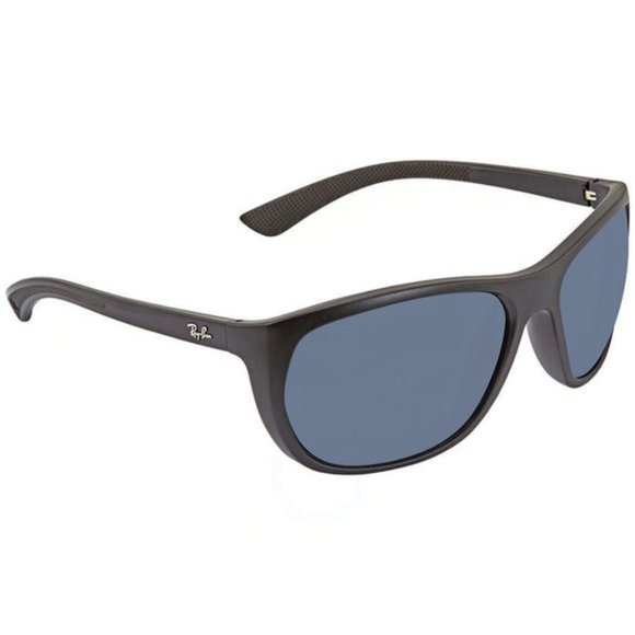 Ray-Ban Accessories - Ray-Ban RB4307 601S80 Blue Mirrored lens Rectangular Unisex Sunglasses